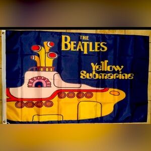 Beatles Yellow Submarine Flag Banner 3x5 ft Music gift Band